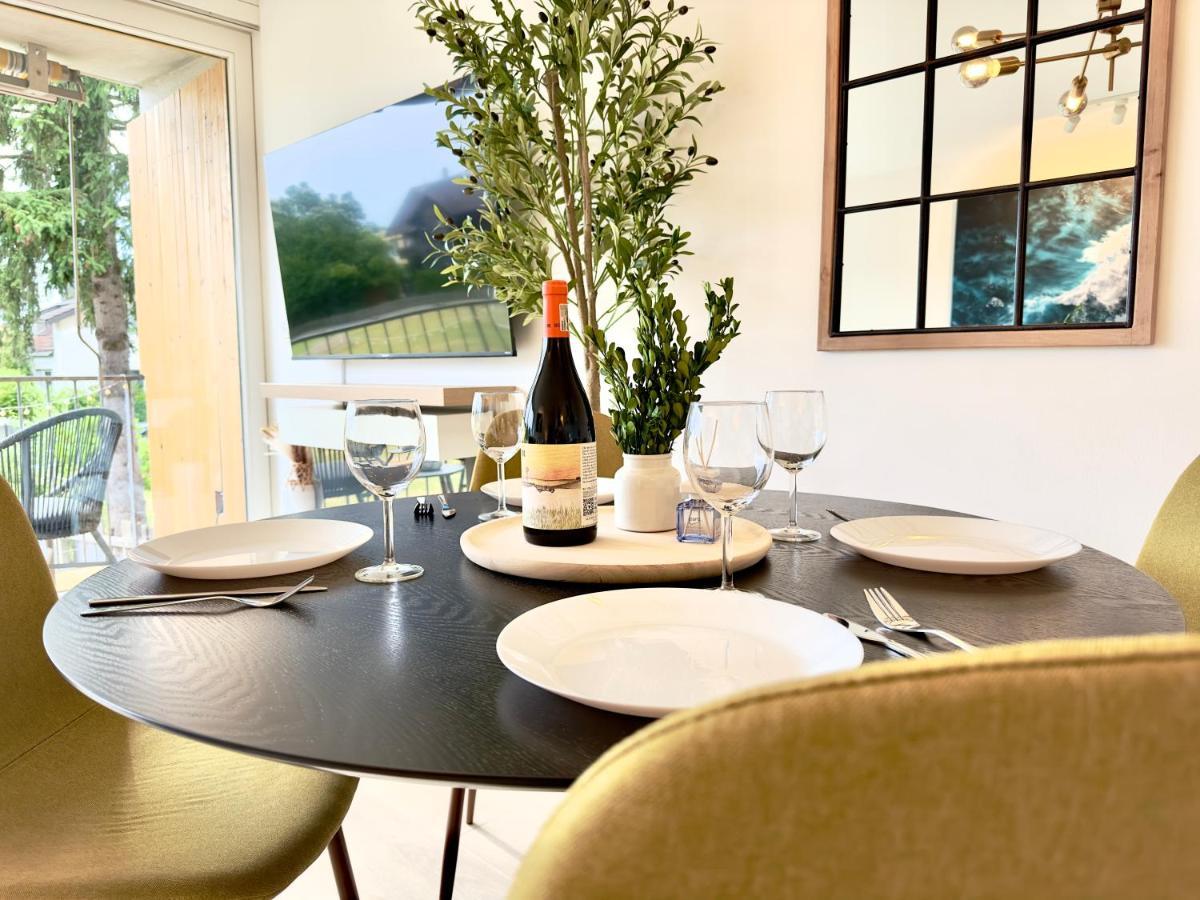 ברגנץ Flair Apartments Vorarlberg - Stilvolles Wohnen Nahe Bodensee & Alpen - Kueche, Balkon & Gratis Parkplatz מראה חיצוני תמונה