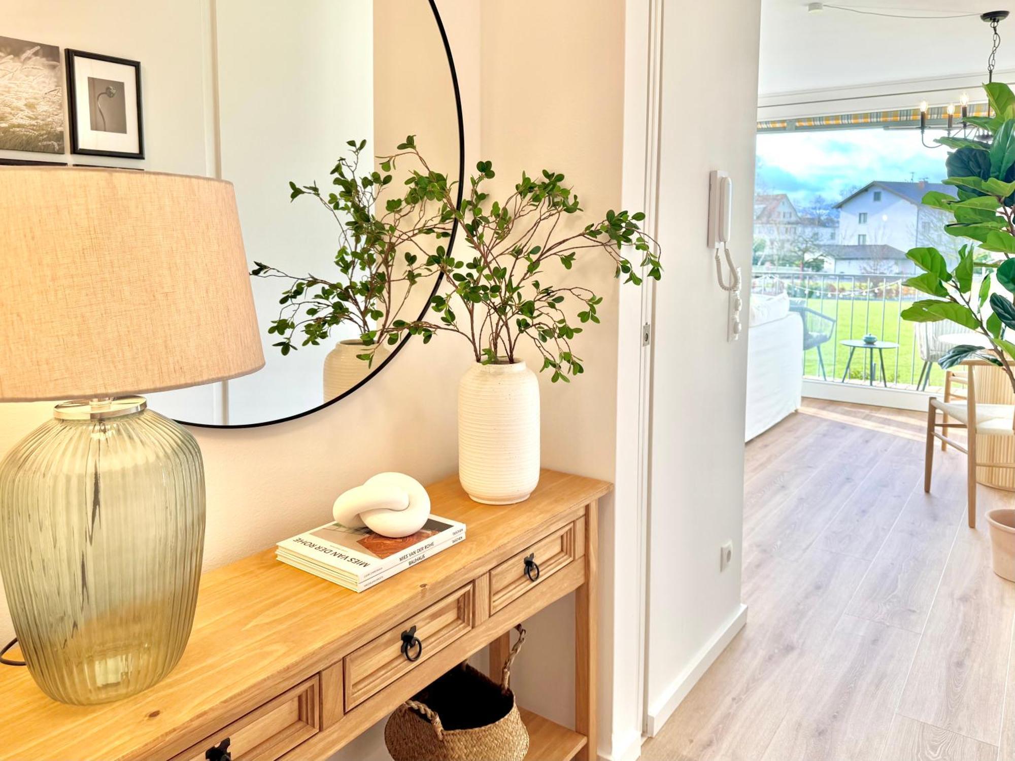 ברגנץ Flair Apartments Vorarlberg - Stilvolles Wohnen Nahe Bodensee & Alpen - Kueche, Balkon & Gratis Parkplatz מראה חיצוני תמונה